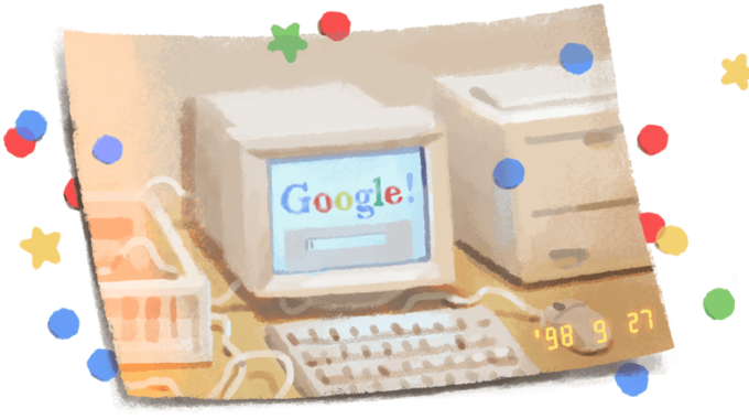 21 cumpleaños de Google: ¡Doodle indica feliz cumpleaños 21, Google!