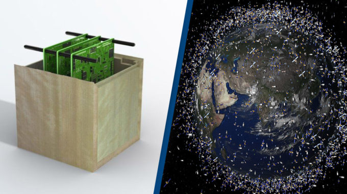 Japón desarrolla satélites de madera para eliminar basura espacial