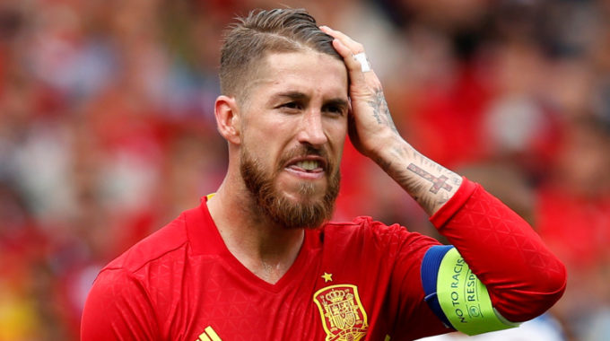 Sergio Ramos de Real Madrid se fue de la escuadra de 2020 euros de España