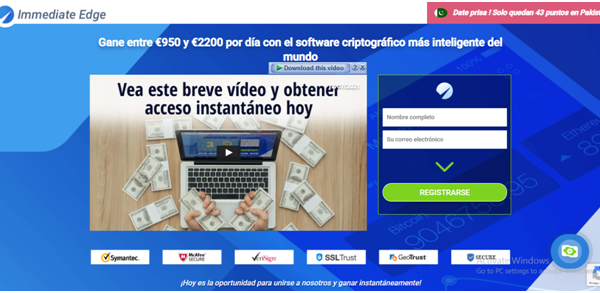 Immediate Edge Avis 2021 – Arnaque ou légitimité?