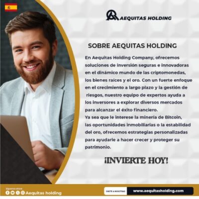 Diversifica tu Portafolio con Inversiones en Oro, Bienes Raíces y Criptomonedas de AequitasHolding.com