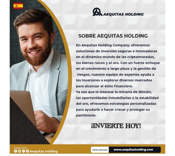 Diversifica tu Portafolio con Inversiones en Oro, Bienes Raíces y Criptomonedas de AequitasHolding.com