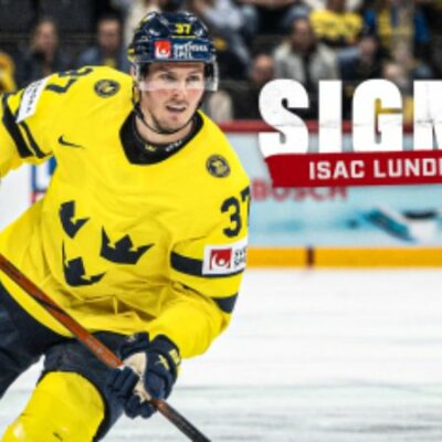 Los Blue Jackets firman al pívot Isac Lundestrom con un contrato de dos años