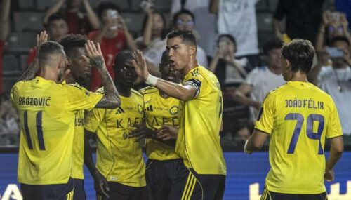 Ronaldo asistió en la victoria del Al Nassr con 10 hombres sobre el Al Ittihad y avanzó a la final de la Supercopa Saudí